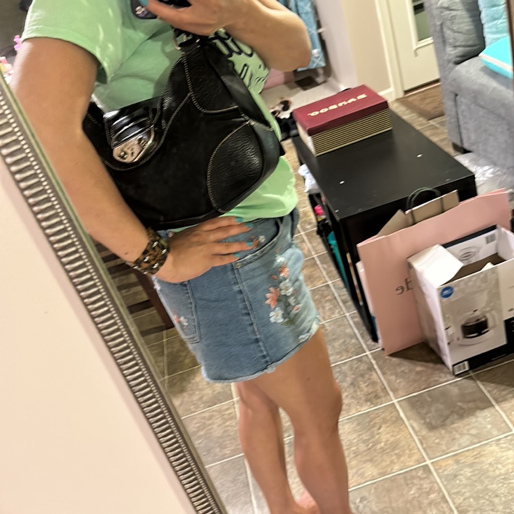 Prada nylon with lock and key shoulder bag